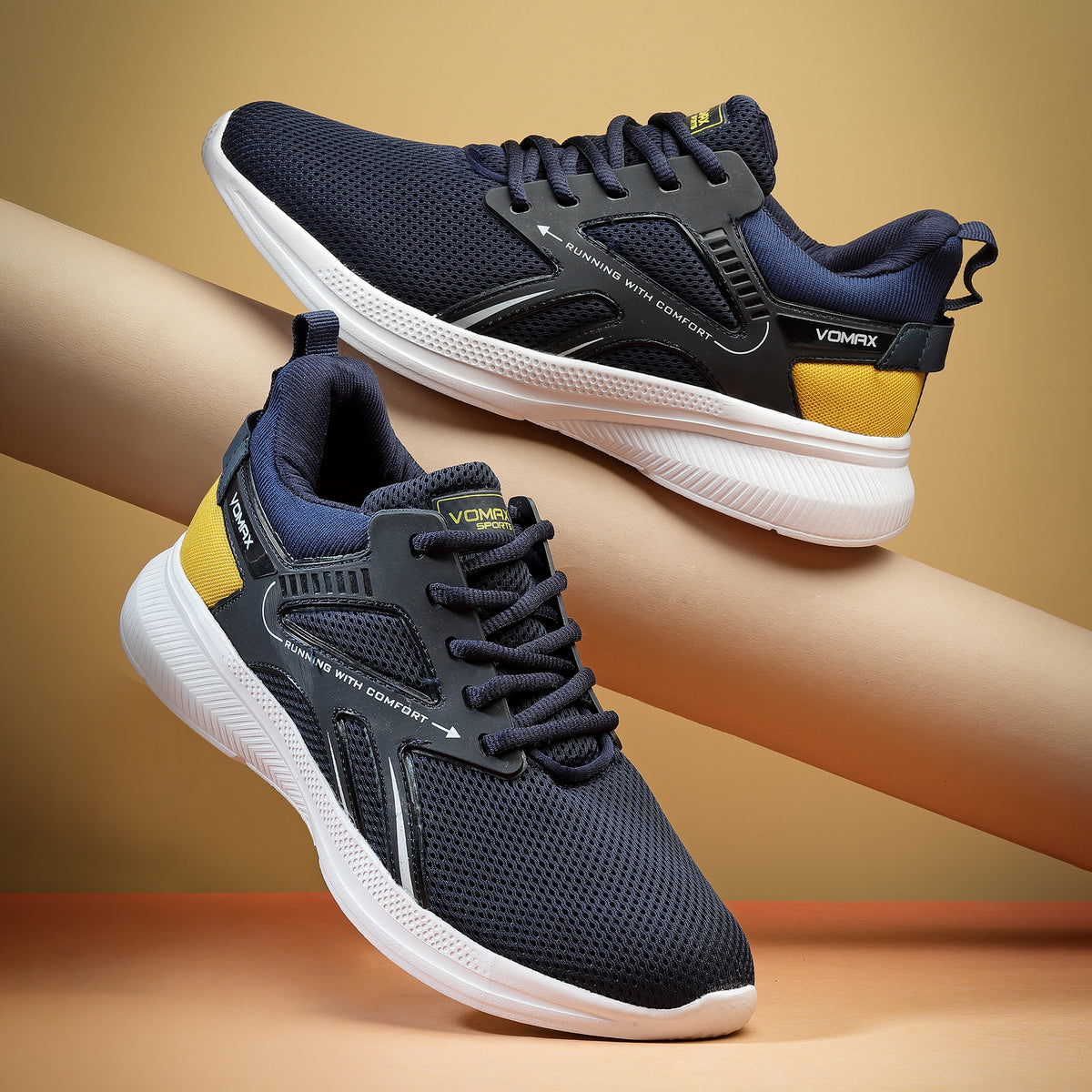 VOMAX SPORTS JK-33 Running Shoes for Men Ideal for Long-Distance Runs, Breathable Mesh Upper Running Shoes For Men